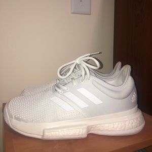 White Adidas Tennis Shoes